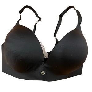Victoria’s Secret So Obsessed Womens Padded No Wire Bra 36DD Black Satin Volume